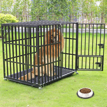 Heavy Duty Dog Cage with Lock & Bottom Tray XXL - Image 2