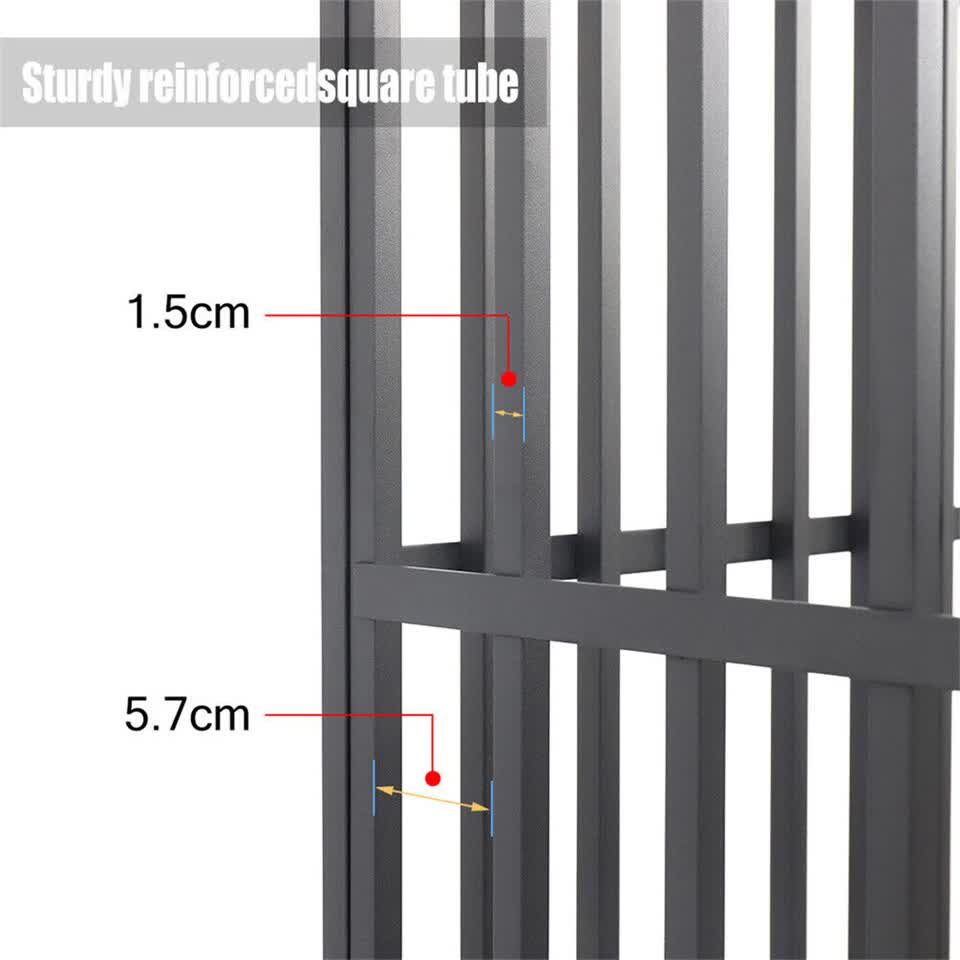 Heavy Duty Dog Cage with Lock & Bottom Tray XXL - Image 8