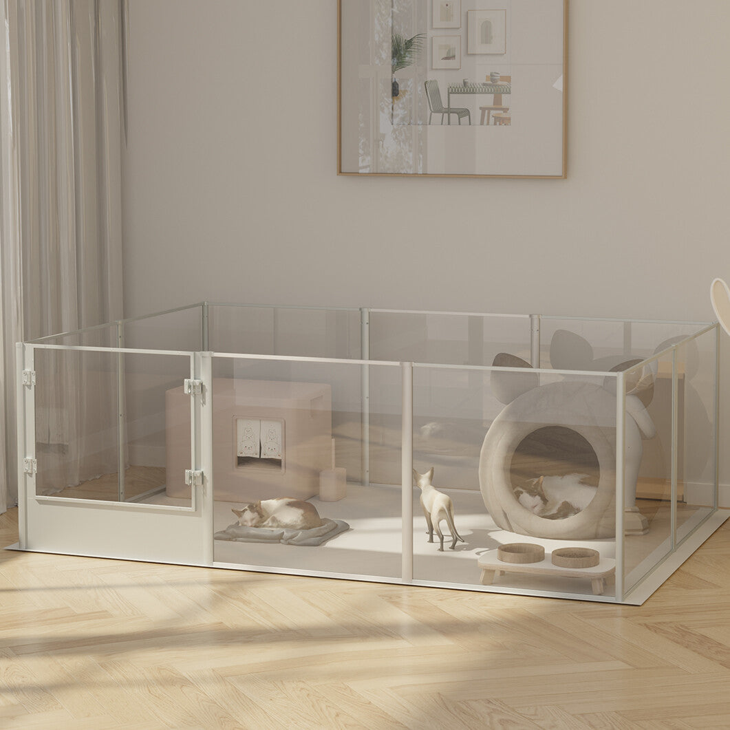 Versatile Sleek Thick Acrylic Pet Playpen Dog Puppies Run Kennel Rabbit Play Pen - Image 2