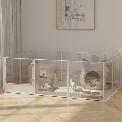 Versatile Sleek Thick Acrylic Pet Playpen Dog Puppies Run Kennel Rabbit Play Pen - Image 2