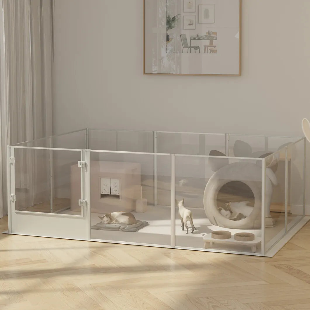 Versatile Sleek Thick Acrylic Pet Playpen Dog Puppies Run Kennel Rabbit Play Pen - Image 2