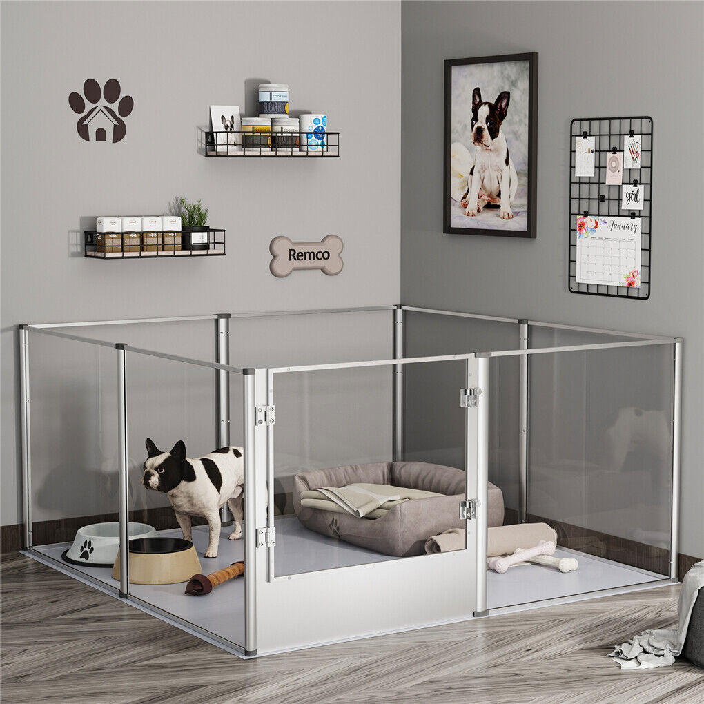 Versatile Sleek Thick Acrylic Pet Playpen Dog Puppies Run Kennel Rabbit Play Pen - Image 3