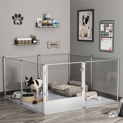 Versatile Sleek Thick Acrylic Pet Playpen Dog Puppies Run Kennel Rabbit Play Pen - Image 3