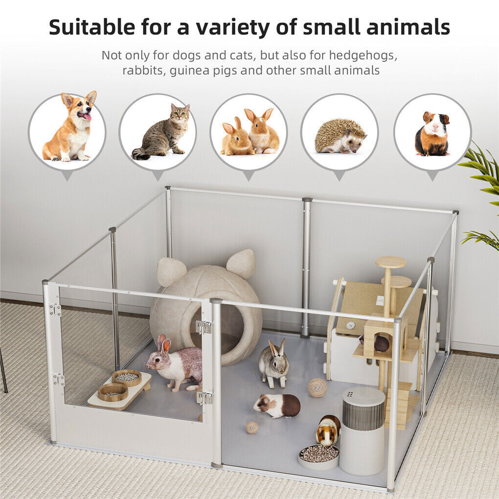 Versatile Sleek Thick Acrylic Pet Playpen Dog Puppies Run Kennel Rabbit Play Pen - Image 5