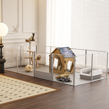 Versatile Sleek Thick Acrylic Pet Playpen Dog Puppies Run Kennel Rabbit Play Pen - Image 7