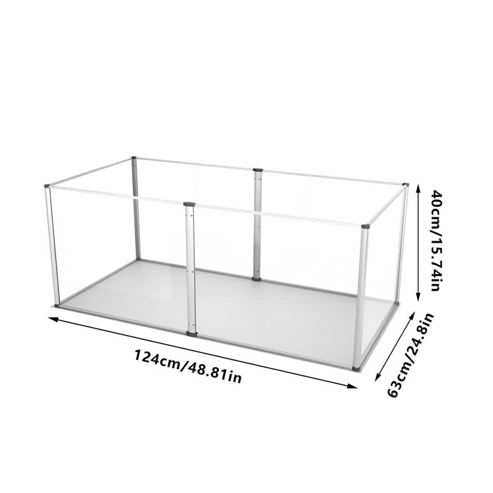 Large Acrylic Dog Playpen Fence Clear Pet Fertility Cage Fence Enclosure Playgroup - Image 5