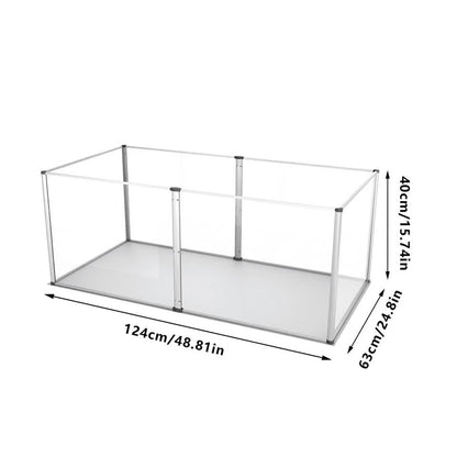 Large Acrylic Dog Playpen Fence Clear Pet Fertility Cage Fence Enclosure Playgroup - Image 5