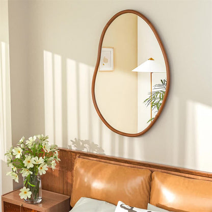 Large Wooden Frame Wall Mirror - Entryway & Hall Decor - Image 5