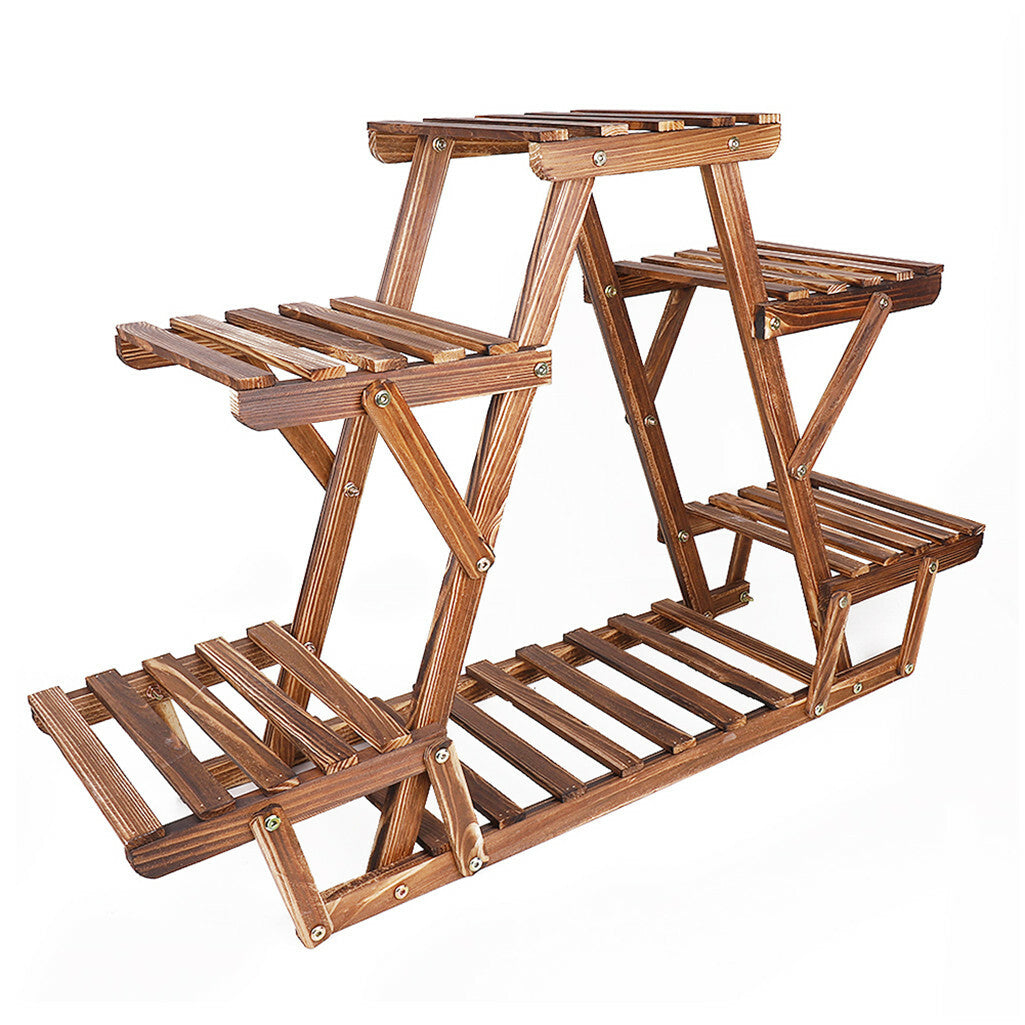 Upgraded Thick Wood Indoor Plant Stand with Flower Planter Shelves - Image 5