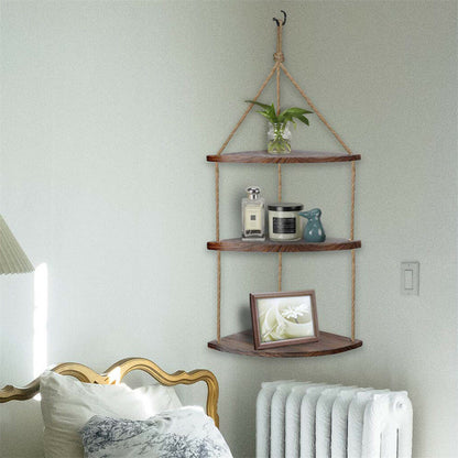 Bohemian Hanging Shelf Organizer 3 Tier Storage Rack - Image 2
