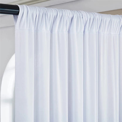 Large 3×3 m White Wedding Backdrop Curtains for Baby Shower and Birthday Decor - Image 2