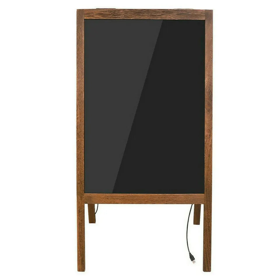 Vintage Neon LED Message Writing Board Stand Pavement Sign Illuminated Erasable - Image 5