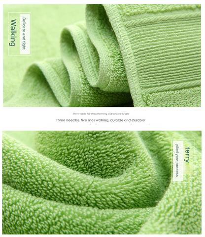 Yellow Luxury 100% Cotton Towel Set - 3-Piece Combed Cotton Bath Towel Set - Image 4