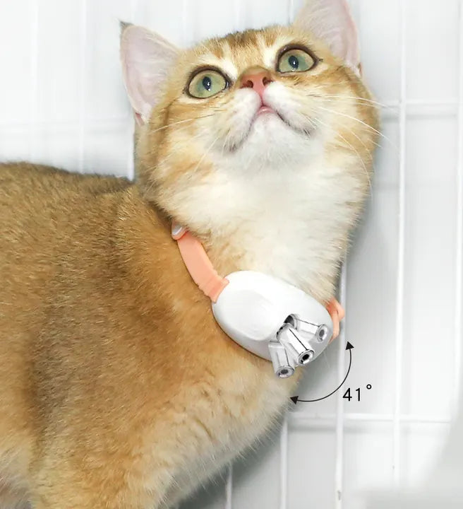 3 Pcs Pink Smart Laser Pointer Collar for Cats - Automatic Interactive Toy with Two Play Modes - Image 5