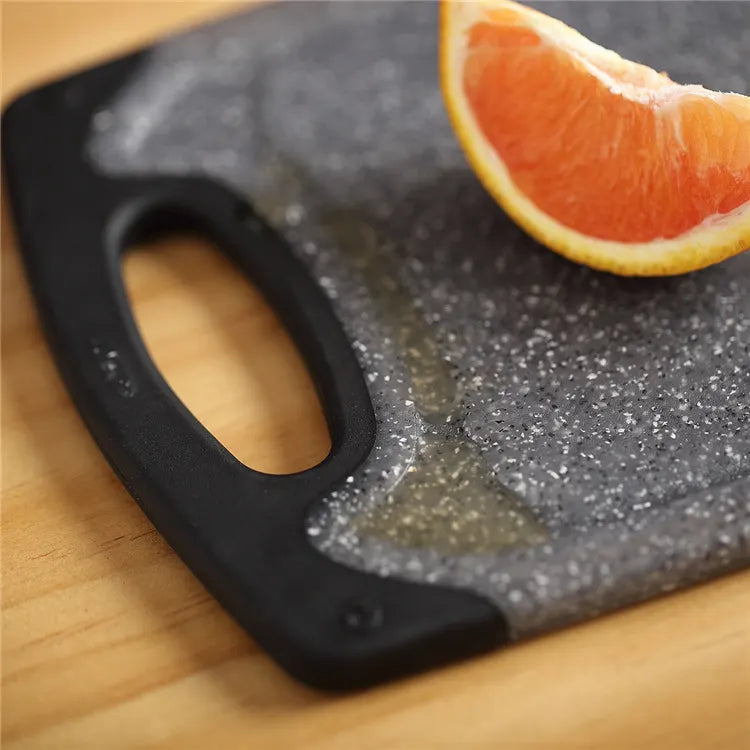 Black 3-Piece Marble Pattern Cutting Board Set – Non-slip PP Plastic, Hanging Design, Kitchen Knife Chopping Board for Vegetable and Meat Prep - Image 6