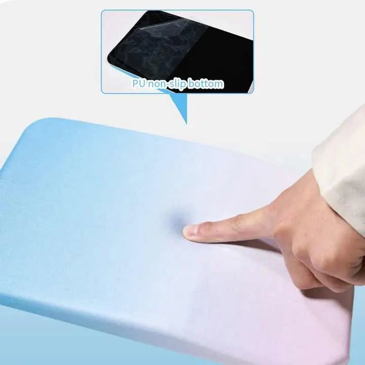 Gradual Black Ergonomic PU Anti-Slip Mouse Pad with Wrist Support – Rectangular Gradient Desk Mat for Gaming and Office Use - Image 6