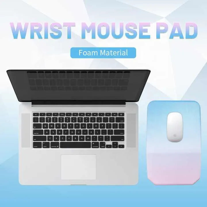 Gradual Black Ergonomic PU Anti-Slip Mouse Pad with Wrist Support – Rectangular Gradient Desk Mat for Gaming and Office Use - Image 8