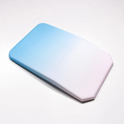 Gradual Blue Ergonomic PU Anti-Slip Mouse Pad with Wrist Support - Rectangular Gradient Desk Mat for Gaming and Office Use