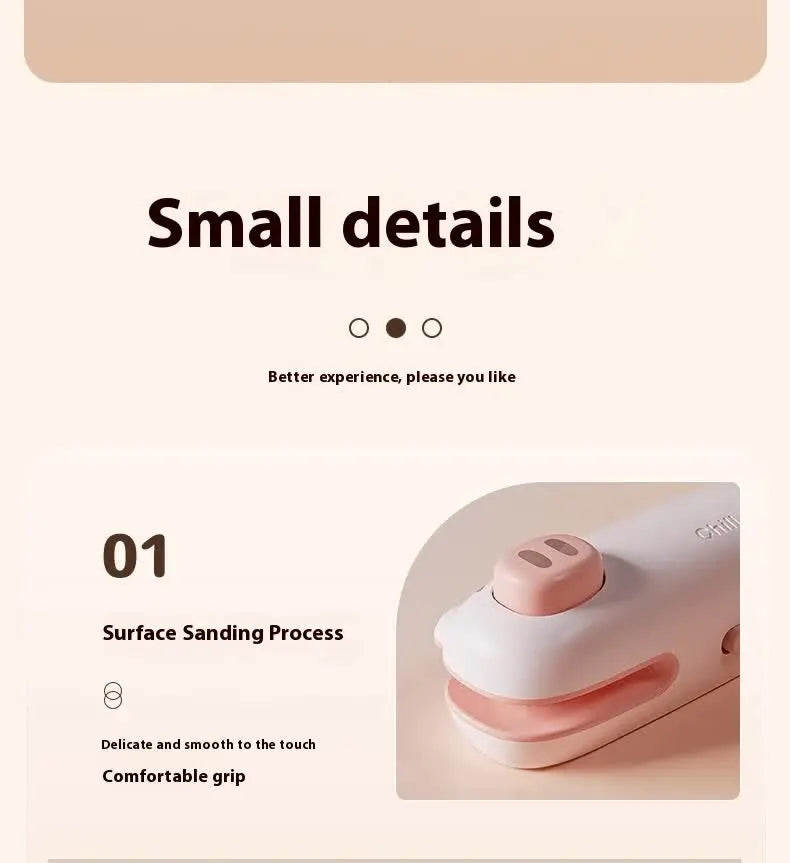 2 Pcs Pink Pig Mini Handheld Heat Sealing Machine for Food Bags – Compact, Portable, USB Rechargeable - Image 7