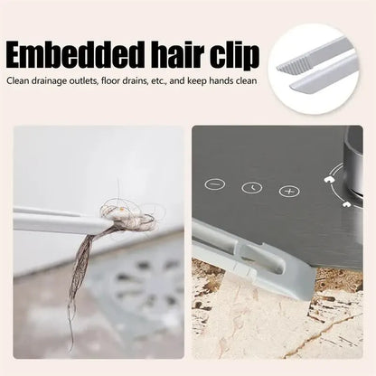 3 Pcs Purple Multi-Function Rotating Gap Cleaning Brush, 2-in-1 Hard Bristle Brush for Bathroom Tiles and Grout Lines - Image 5