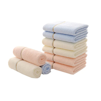 Beige Luxury Soft Cotton Towel Set - 5-Piece Bathroom Towels, Absorbent & Quick-Drying, Gentle for Sensitive Skin - Image 5