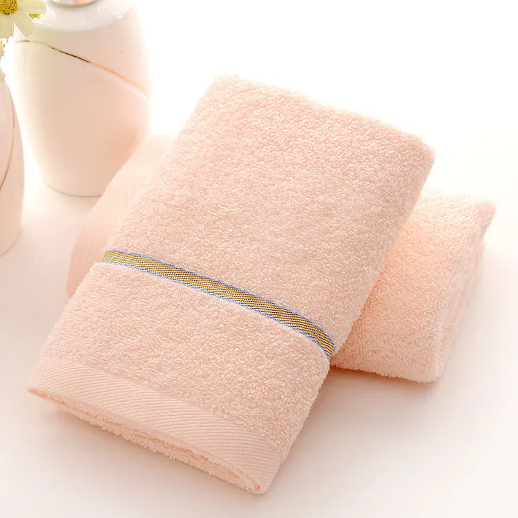 Pink Luxury Soft Cotton Towel Set - 5-Piece Bathroom Towels, Absorbent & Quick-Drying, Gentle for Sensitive Skin