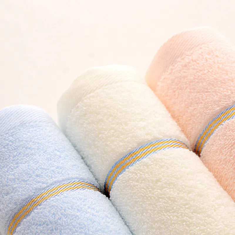 Blue Luxury Soft Cotton Towel Set - 5-Piece Bathroom Towels, Absorbent & Quick-Drying, Gentle for Sensitive Skin - Image 2