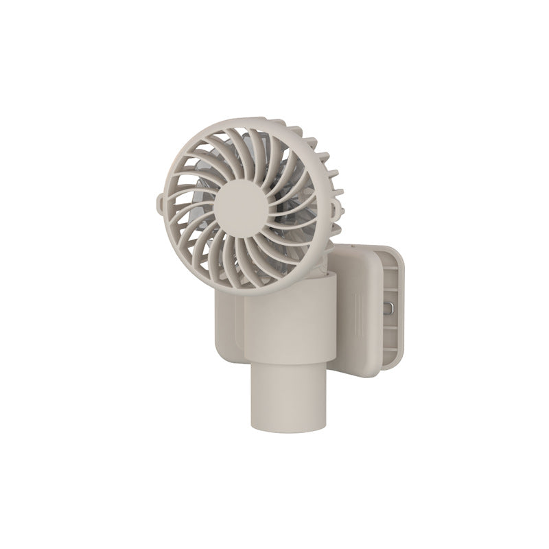 Apricot Portable Multifunctional Clip Fan DQ261 - 1000mAh Battery, 3-Speed, Quiet Cooling for Summer