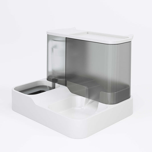 Grey Pet Feeder 3L Automatic Cat Feeder and Water Dispenser - Hassle-Free Hydration and Feeding