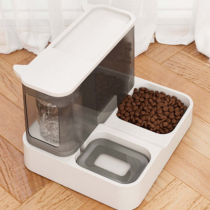 Pink Pet Feeder 3L Automatic Cat Feeder and Water Dispenser - Hassle-Free Hydration and Feeding - Image 3