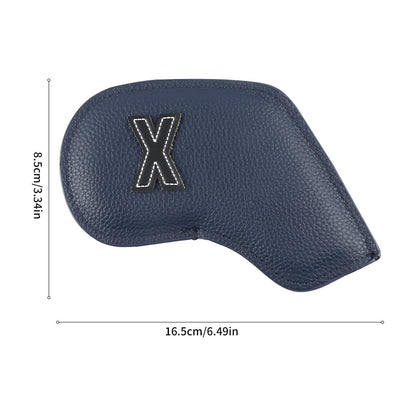 Premium PU Leather Golf Iron Headcover Set (10pcs) | Numbered 3-9, P, S, A | Protective Club Covers for Irons - Image 3