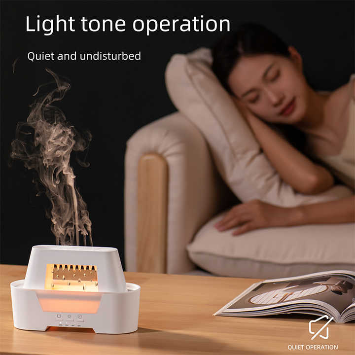 Black 300ml Ultrasonic Aroma Diffuser with Cracked Light Design - Cool Mist Humidifier for Home and Office - Image 5