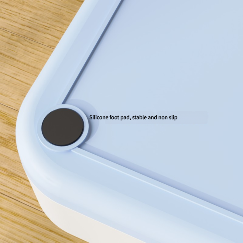 Blue 2-in-1 Automatic Pet Water and Food Dispenser - Gravity Feeder for Cats and Dogs - Image 4