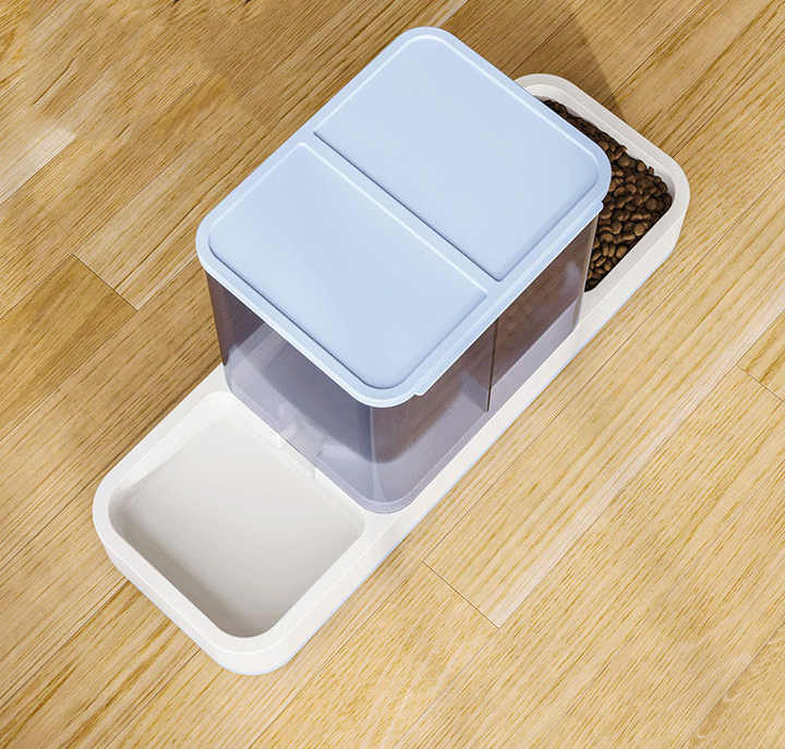 Pink 2-in-1 Automatic Pet Water and Food Dispenser - Gravity Feeder for Cats and Dogs - Image 5