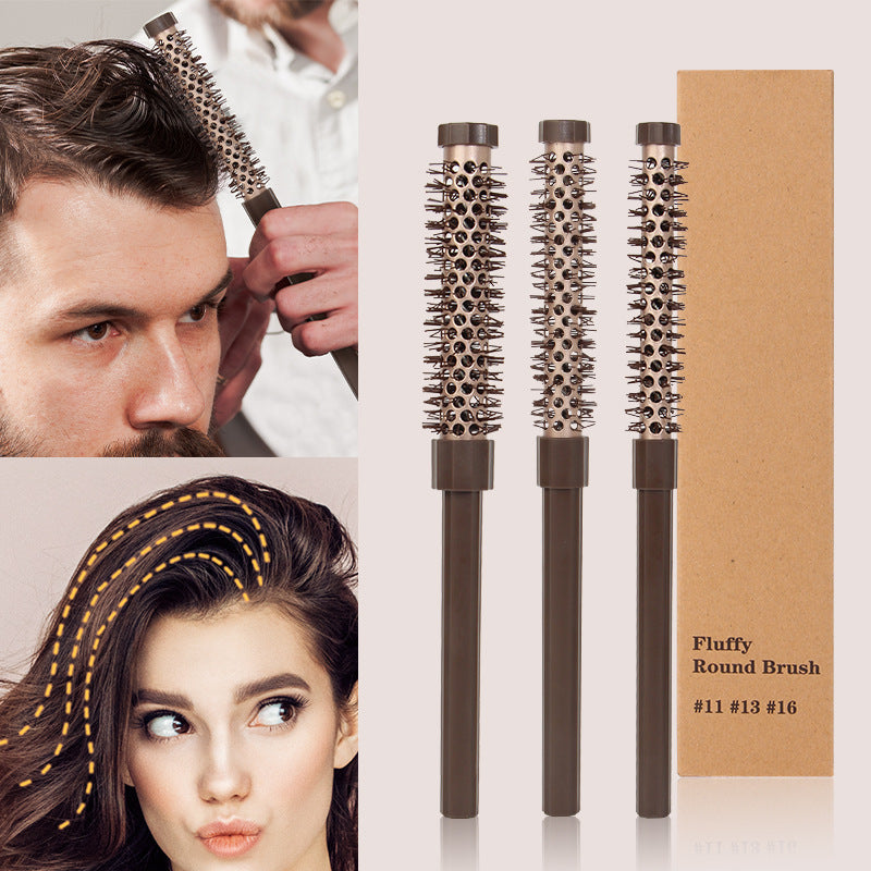 Fluffy Round Hair Brush Set #11 #13 #16 - Volumizing Ceramic Styling Tools for Salon-Perfect Blowouts - Image 2