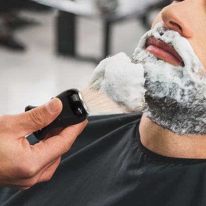 2 PCS Men's Shaving Brush Set with Lathering Bowl and Stand - Professional Beard Grooming Kit for Wet Shaving - Image 2