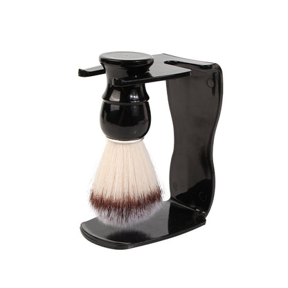 2 PCS Men's Shaving Brush Set with Lathering Bowl and Stand - Professional Beard Grooming Kit for Wet Shaving - Image 4