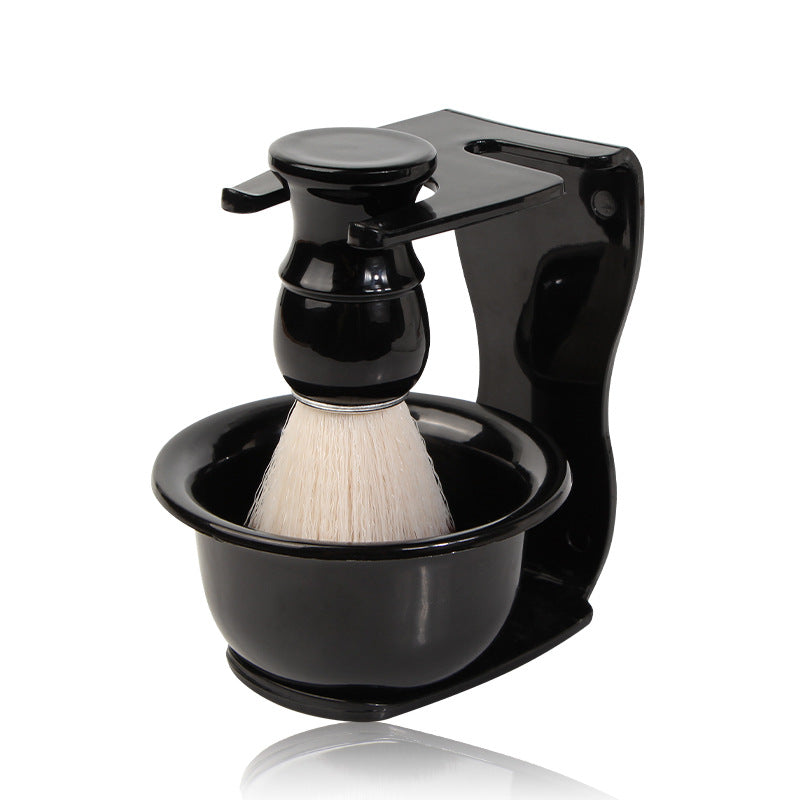 2 PCS Men's Shaving Brush Set with Lathering Bowl and Stand - Professional Beard Grooming Kit for Wet Shaving - Image 5