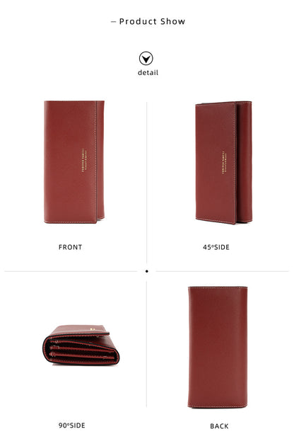 Black PU Slim Wallet with Polyester Interior - Stylish Clutch for Cards and Cash - Image 5