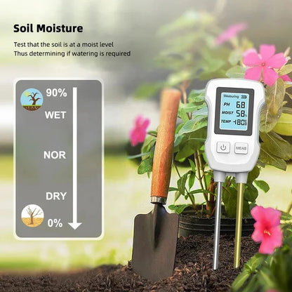 3-in-1 Soil Detector for pH, Moisture, and Temperature - Gardening Tool for Healthy Plants (Battery not included) - Image 2