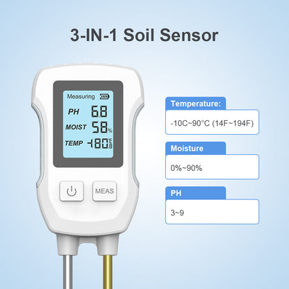 3-in-1 Soil Detector for pH, Moisture, and Temperature - Gardening Tool for Healthy Plants (Battery not included) - Image 3