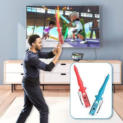18-in-1 Motion-Sensing Sports Kit for Gaming Consoles - Tennis, Golf, and Fitness Accessories - Image 4