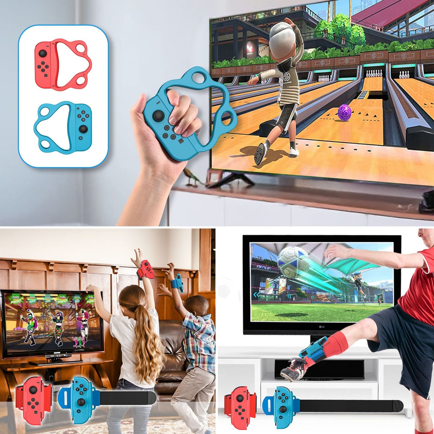18-in-1 Motion-Sensing Sports Kit for Gaming Consoles - Tennis, Golf, and Fitness Accessories - Image 5