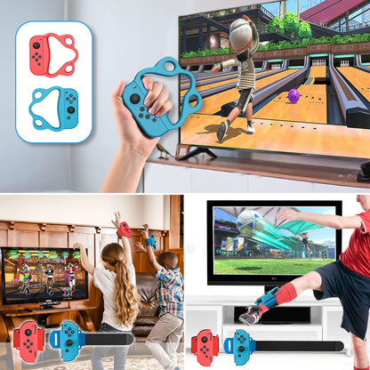 18-in-1 Motion-Sensing Sports Kit for Gaming Consoles - Tennis, Golf, and Fitness Accessories - Image 5