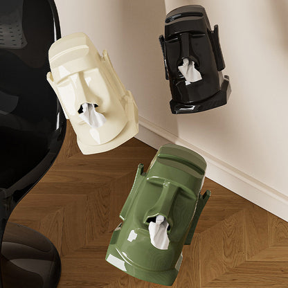 Black Versatile Desktop Headphone Stand & Tissue Box (23.5x17x14.5cm) - Image 2