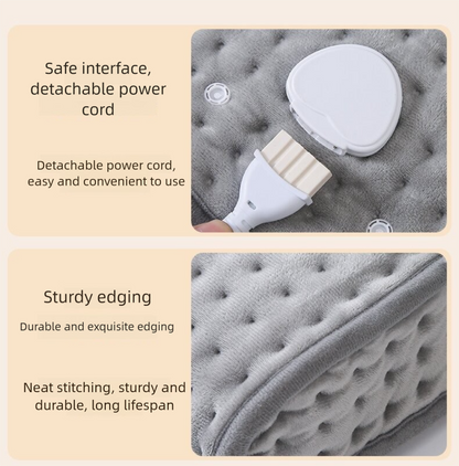 Premium Electric Foot Warmer - Fast Heating Pad with 9 Temperature Levels & 4 Timer Settings, Ultra-Soft Washable Lining for Home & Office - Image 5