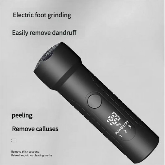 Black Waterproof Electric Foot File with LED Display - Rechargeable Callus Remover - Image 5