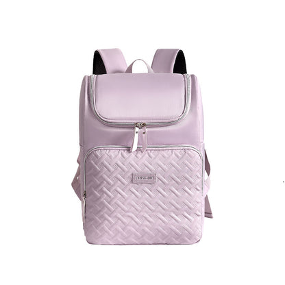 Purple Waterproof Insulated Backpack - Large Capacity Cooler Bag for Camping and Picnics - Image 4