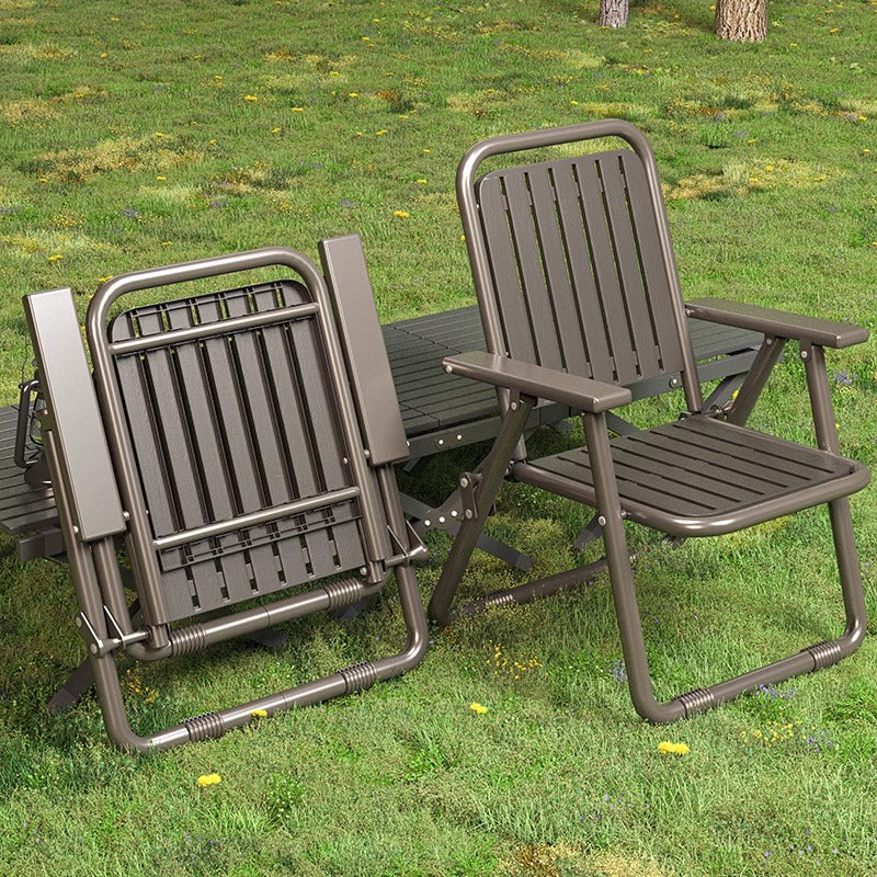 Coffee Portable Folding Chair - Outdoor Beach and Camping Recliner - Image 6