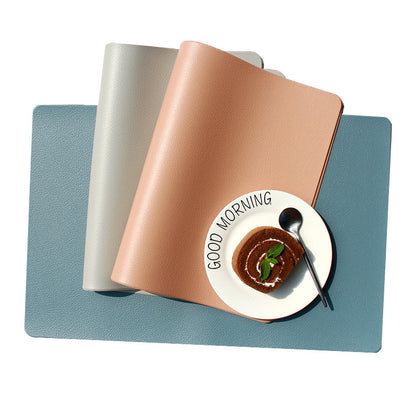 5 PCS Red Nordic Style Leather Placemat - Anti-Slip, Heat-Resistant Table Mat 30cm x 45cm - Image 6